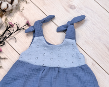 La bebe™ Muslin Art.104245 Стильное детское платье из муслина