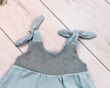 La bebe™ Muslin Art.104245 Стильное детское платье из муслина