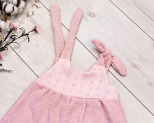 La bebe™ Muslin Art.104245 Стильное детское платье из муслина