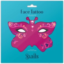 Snails Face Tattoos Queen Of Hearts  Art.0422 Наклейки на лицо