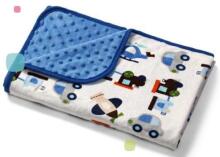 La bebe™ Minky Set 50x75/25x35 Art.104601 Double-sided microfiber blanket Bubble
