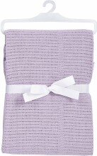 Babydan Purple Art.6355-80-1 Хлопковый ажурный детский пледик-одеялко 70х90 см
