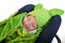 Baby Love Minky Green 104787 kūdikis konvertuojamas rankomis ir kojomis
