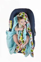 La bebe™ Swaddle Velur+Cotton 90x90 Art.104800 Grey, 90x90 cm