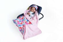 La bebe™ Swaddle Velur+Cotton 90x90 Art.104800 Grey, 90x90 cm
