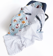La bebe™ Minky+Cotton Art.104801 Baby blanket, 90x90