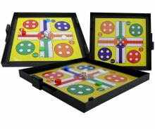BebeBee  Magnetic Board Art.294495 Настольная магнитная игра шахматы для путишествий 3 в 1 (шахматы, цирк, людо)