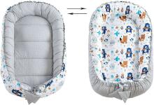 Minky Cotton Babynest Set Art.106037 Forest Baby kokon+blanket 90x50 m