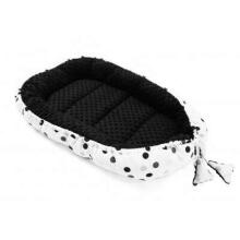 La bebe™ Minky+Cotton Babynest Set Art.106441 Dots Baby kokon+blanket+pillow
