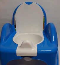 TegaBaby Safari Art.SF-010 Bērnu podiņš-krēsliņš ar baltu izņemamo trauciņu Blue