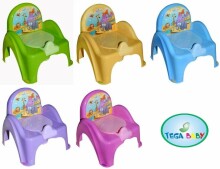 „TegaBaby Safari Art.SF-010“ vaikų kėdė su mėlynu nuimamu indu