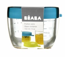„Beaba“ porcijos „Verre“ 912651 geltonojo pieno / maisto laikymo indai, 150 ml