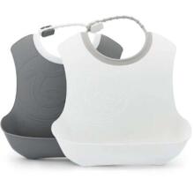 Twistshake Bib Art.78223 Pastel Grey