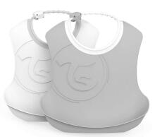 Twistshake Bib Art.78223 Pastel Grey