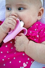 Baby Banana Toothbrush Banana Art.BR003P Pink Зубная щетка-прорезыватель