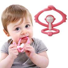 Mombella Monkey Teether Toy  Art.P8081  Light Blue