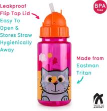 Tum Tum Watter Bottle Art.TT3013 Portable drinking cup with straw 400 ml.