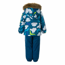 Huppa'22 Avery Art.41780030-13266 Šilta kūdikio žieminė šiluminio kostiumo striukė + kelnės
