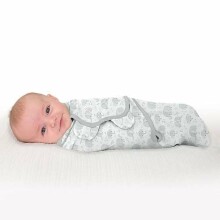 Summer Infant Art.40447 SwaddleMe Safari Small Хлопковая пелёнка для комфортного сна, пеленания 3,2 кг до 6,4 кг.