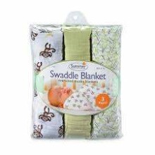Summer Infant Art.56196 Swaddle Me Muslin Blankets хлопок подгузник комплект (2 шт.)