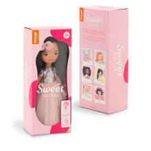 Orange Toys Sweet Sisters Tina in a Pink Dress with Sequins Art.SS05-05 Soft toy doll TINA in a pink dress with sequins (32 cm)