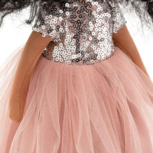 Orange Toys Sweet Sisters Tina in a Pink Dress with Sequins Art.SS05-05 Soft toy doll TINA in a pink dress with sequins (32 cm)