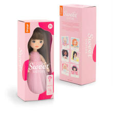 Orange Toys Sweet Sisters Sophie in a Pink Dress with Roses Art.SS03-03 Mīkstā rotaļlieta Lelle Sofija rozā tilla kleita ar rozītēm (32cm)
