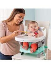 Summer Infant Deluxe Booster Seat Teal Grey Art.13526 Barošanas mini krēsliņš