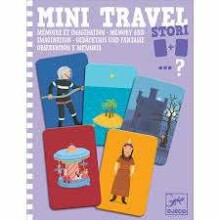 „Djeco Mini Travel Art“. DJ05372 mini žaidimų atminties ir vaizduotės žaidimų istorijos