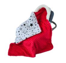 La bebe™ Minky Art.109411 Double-sided microfiber blanket Bubble