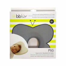 Bbluv ergonominė pagalvė Art.B0120 pilka anatominė pagalvė kūdikiams