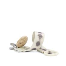 Elodie Details Pacifier Clip Wood Tidemark Drops