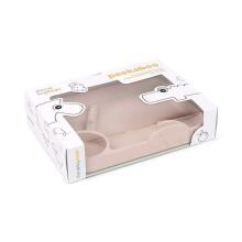 Done by Deer Peekaboo compartment plate Deer Friends, Powder