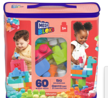 Mega Bloks Building Bag 60pc  Art.835078 Constructor, 60 parts.