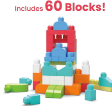 Mega Bloks Building Bag 60pc  Art.835078 Constructor, 60 parts.