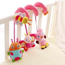 BabyMix Bear Art.43476 Spiraling plush toy for bed/ car seat/ stroller