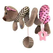 BabyMix Bear Art.43476 Spiraling plush toy for bed/ car seat/ stroller
