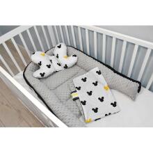 La bebe™ Minky+Cotton Babynest Set  Art.110990 Micky Baby cocoon+blanket+pillow