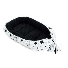 La bebe™ Minky+Cotton Babynest Set Art.106438 Stars Baby cocoon+blanket+pillow