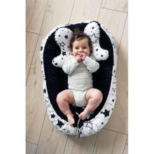 La bebe™ Minky+Cotton Babynest Set Art.106438 Stars Baby cocoon+blanket+pillow