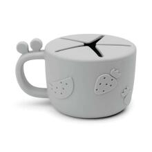 Done by Deer Peekaboo snack cup Raffi Grey