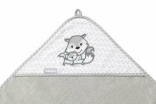 Baby Ono Art. 346/03  Детское полотенце велюр после купания с капюшоном (100x100 см)