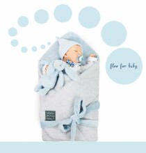Flooforbaby Baby’s Horn Art.112215 Blue  Mazuļu konvertiņš divpusēja 78x78cm