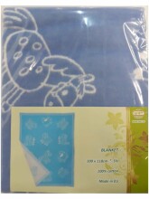 WOT ADXS Art.013/1014 Blue Pets Высококачественное Детское Одеяло 100% хлопок 100x118cm