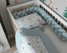 La bebe™ Wafel Art.113013 Premium Garden Бортик-охранка для кроватки