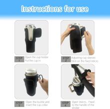 Bebe Basic Stroller Cup Holder Compatible with Stanley Art.113352 Black Stroller Cup Holder with Adjustable Strap