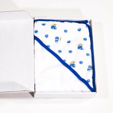 „FriendFashion“ rankšluosčiai su gobtuvu, 1113357 mėlynės, vaikiškas rankšluostis su gobtuvu 90x90cm