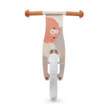 KinderKraft'21 Runner Natural Coral Art.KRRUNN00CRL0000  Детский велосипед/бегунок с деревянной рамой