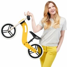 KinderKraft Balance Bike Uniq Art.KKRUNIQNAT0000 Natural  Детский велосипед/бегунок с деревянной рамой