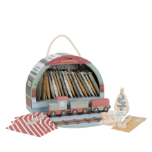 Little Dutch Advent Calendar – Train Track Scene Art.4880 Wooden Train Advent Calendar